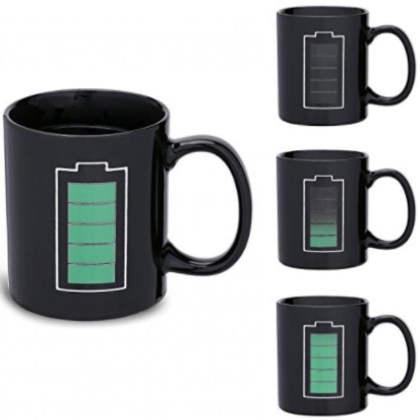 Κούπα που Αλλάζει Χρώμα με τη Θερμοκρασία Μπαταρία